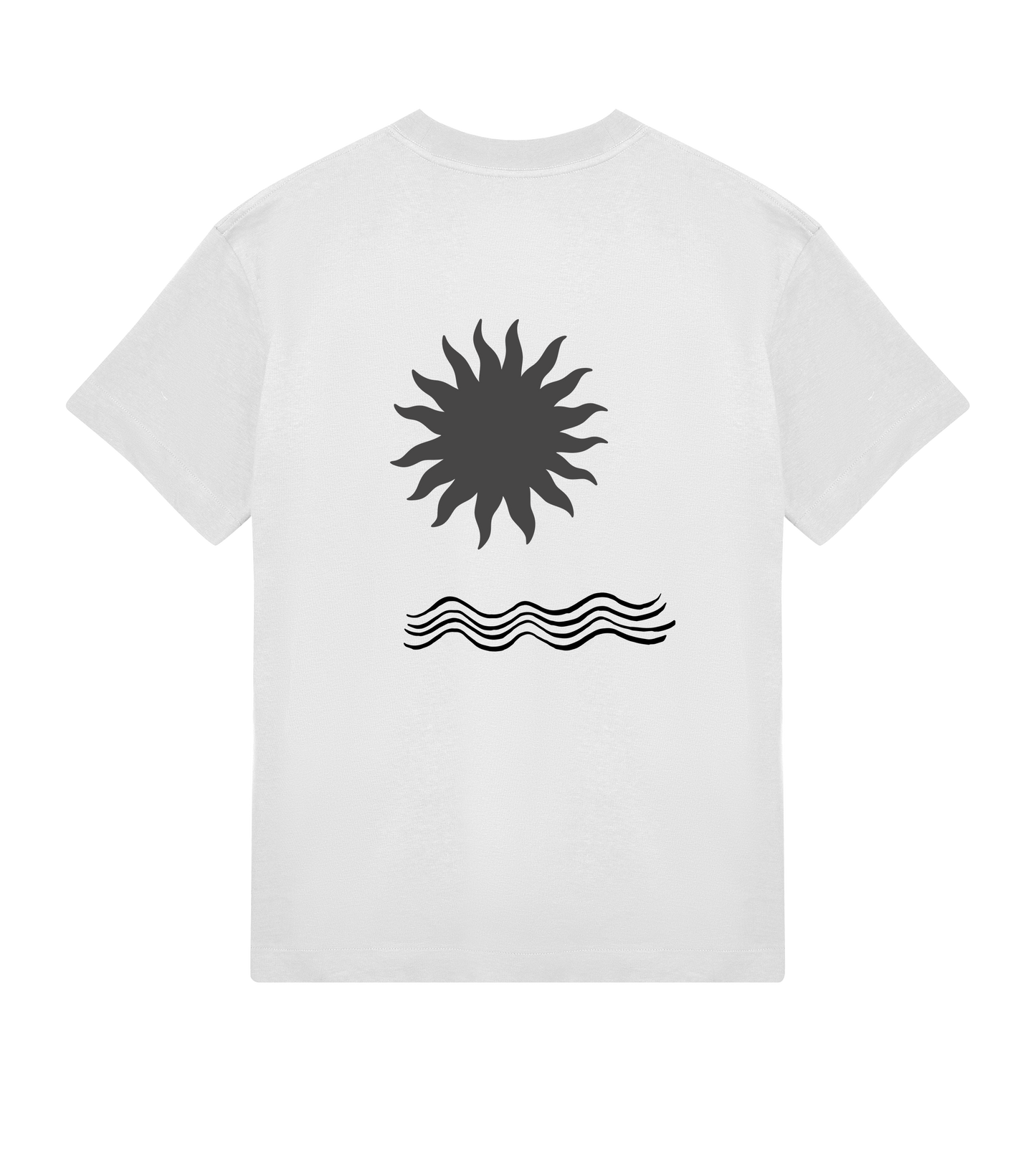 sun and sea tee black